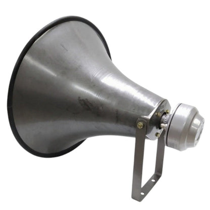 Crown 20 Inch 100W Trumpet Horn silver metal loudspeaker with mounting bracket for outdoor PA use