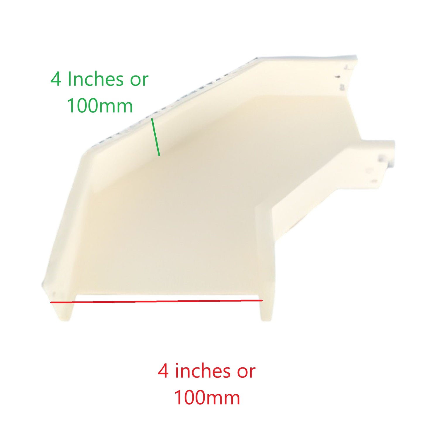 Royu Cable Tray Elbow 1.2mm 4 inches white PVC 90 degree corner for 4 inch cable management