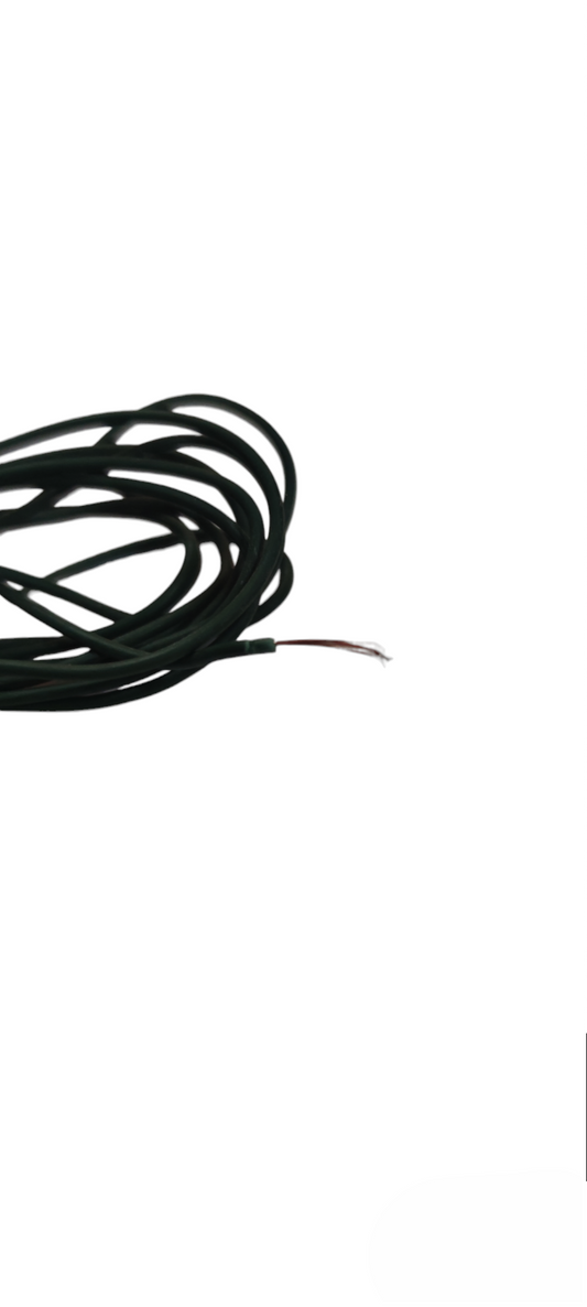 Black insulated pure copper wire for DIY projects coiled for electrical use
