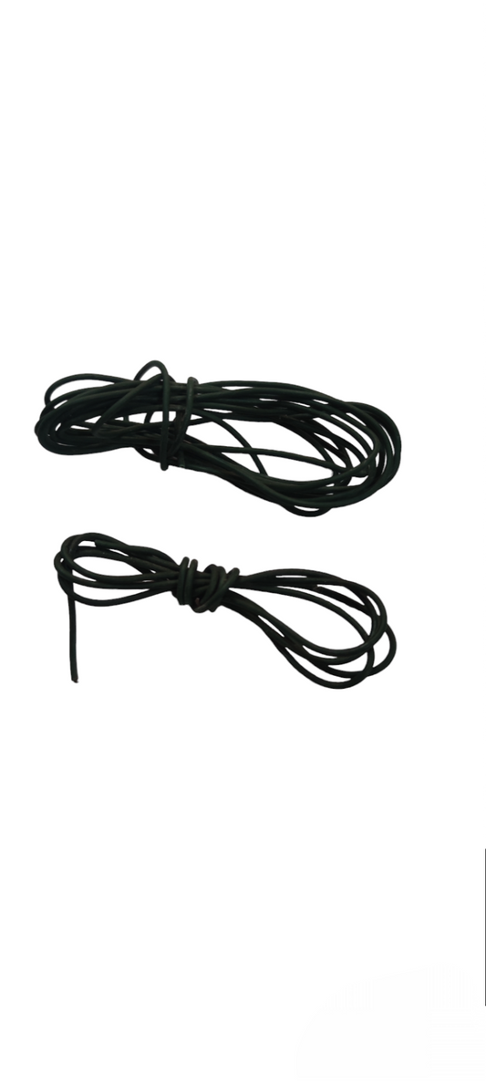 Black insulated pure copper wire for DIY projects neatly coiled and ready for use