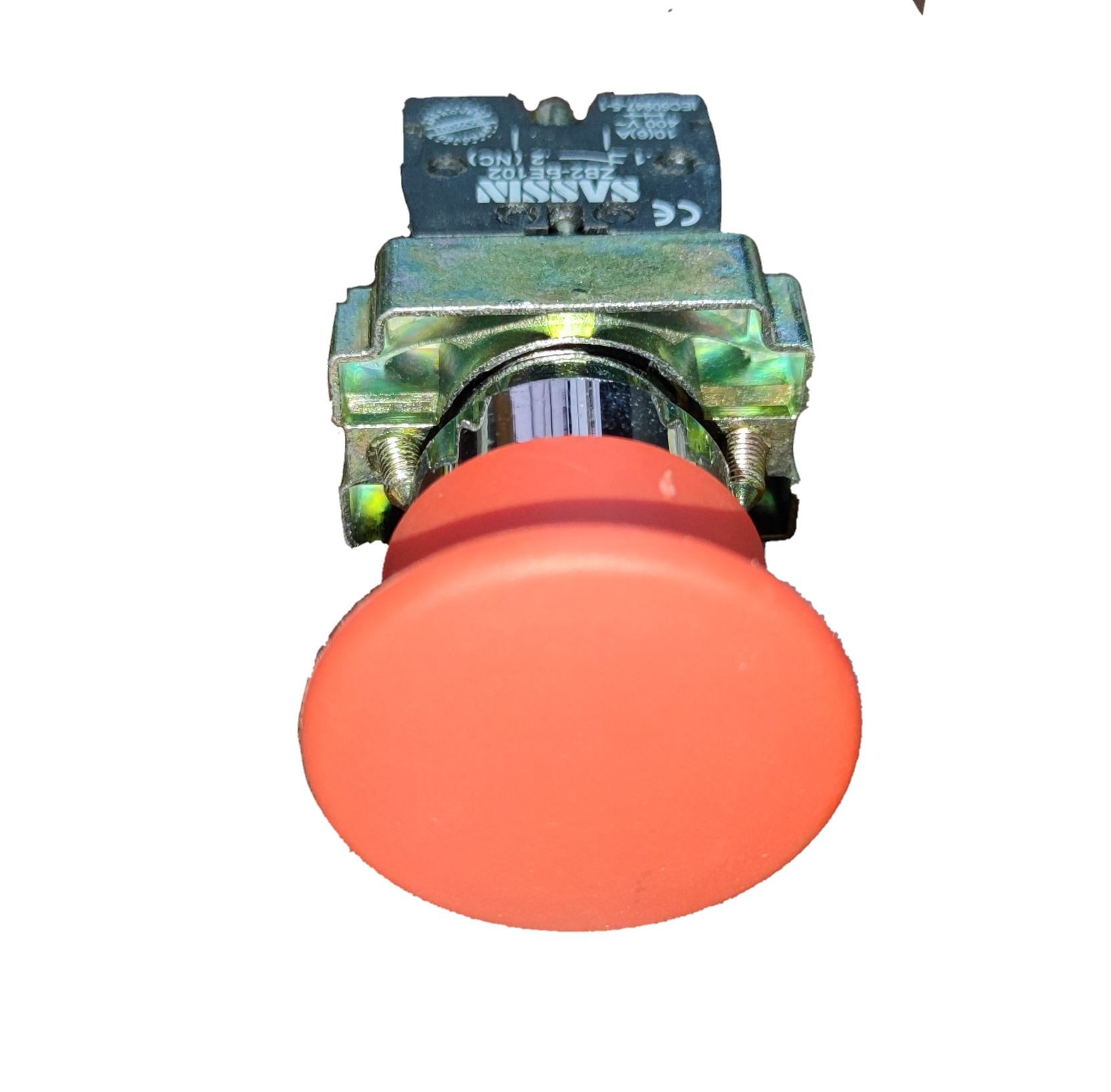 Sassin Push button Head Red 1 NC 5A 220V switch for power points and plugs