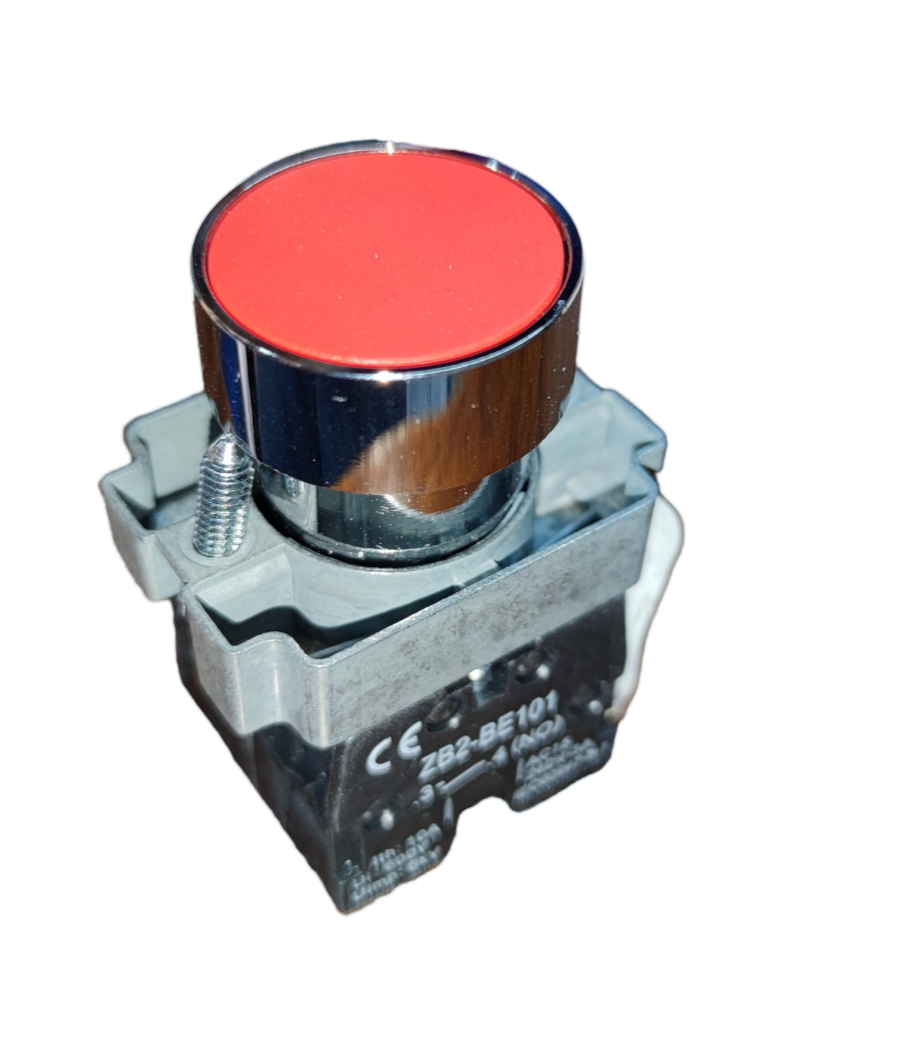 Grippes Push Button Switch 22mm with Metal Head red button and metal casing for power control