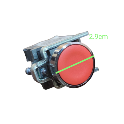 Schneider Push Button Switch Red Normally Open with 2.9 cm diameter for power control
