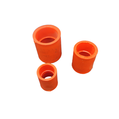 Atlanta PVC Coupling for Electrical Pipe 160mm in orange set of three pipe connectors