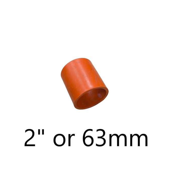 Orange PVC Coupling for Electrical Pipe 63mm by Atlanta for pipe connection
