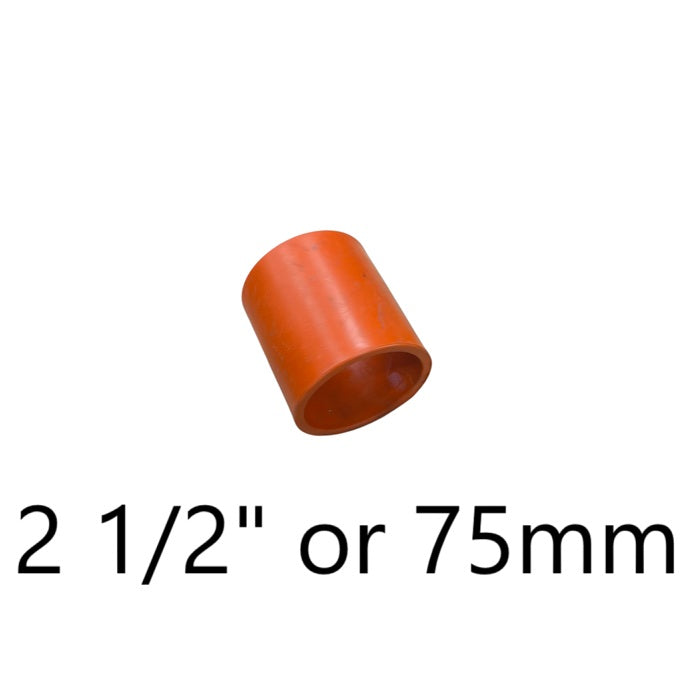 Atlanta PVC Coupling for Electrical Pipe 75mm in orange for secure pipe connections