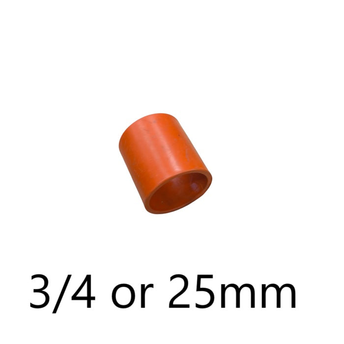 Orange PVC Coupling for Electrical Pipes 25mm by Atlanta pipe accessory fitting