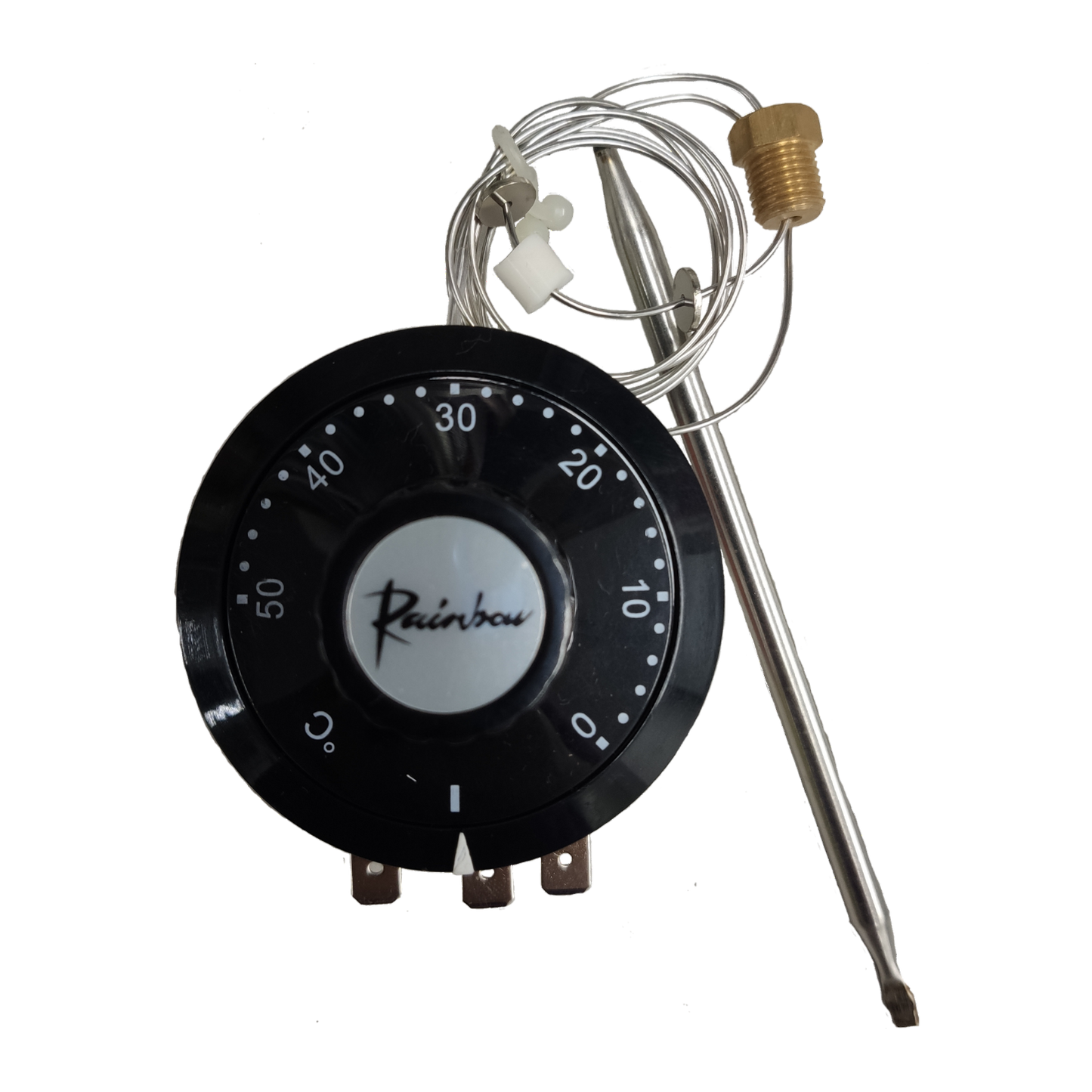Rainbow 220V thermostat controller for water dispensers and filters with temperature dial and sensor probe