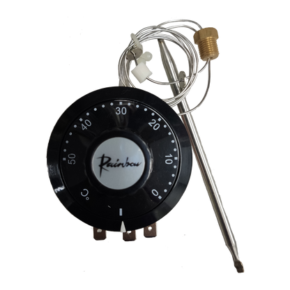 Rainbow 220V thermostat controller for water dispensers and filters with temperature dial and sensor probe