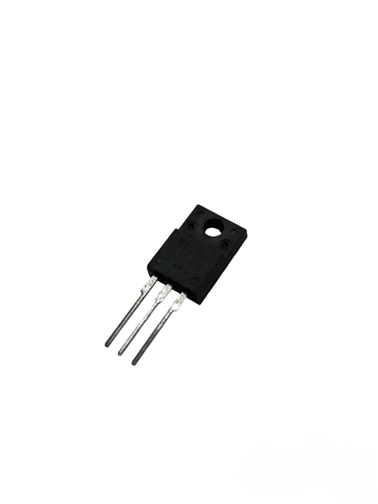 Rare electronic transistors Manila single black transistor with three metal legs for electrical circuitry