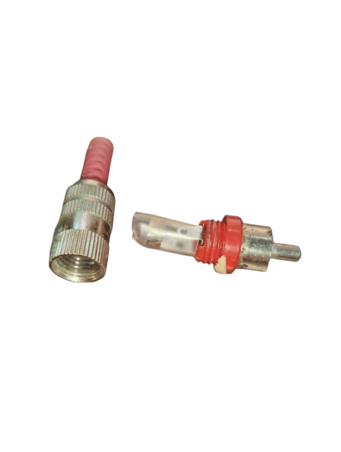 Electx Electrical Supply RCA Plug Connector Male Red with metal casing for secure audio video connections
