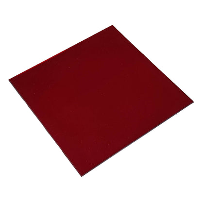 Red acrylic optical filter square sheet for photography and lighting applications