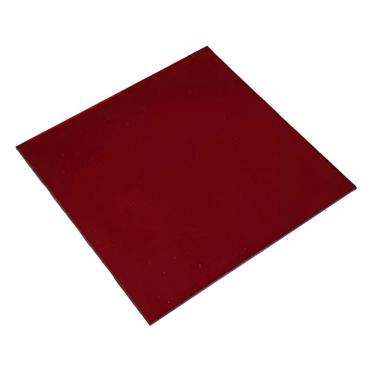 Red acrylic optical filter square sheet for photography and lighting applications