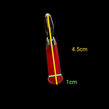 Red and black banana plug electrical circuitry part measuring 4.5 cm by 1 cm from Electx Electrical Supply