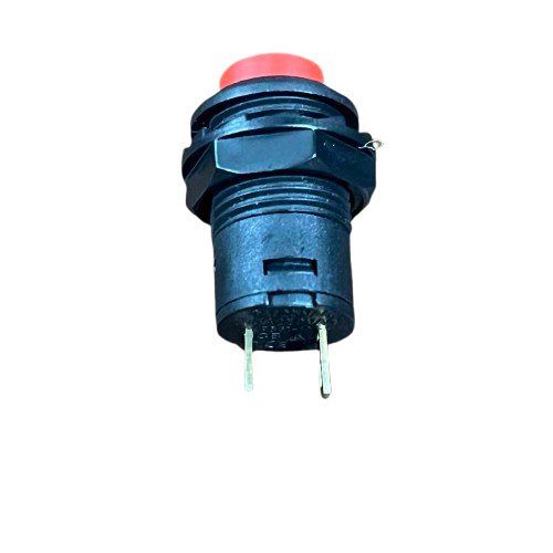 Red Push Lock 1A 220V Button Switch with Easy Installation for Electrical Projects