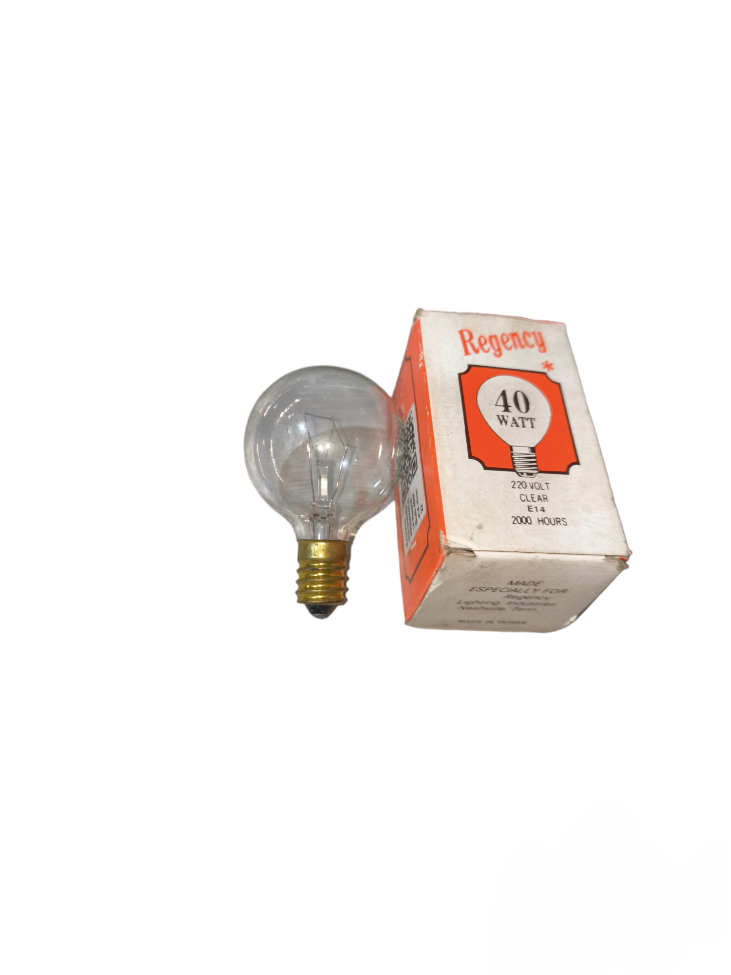 40W E14 incandescent bulb 220V with clear glass and vintage packaging from China