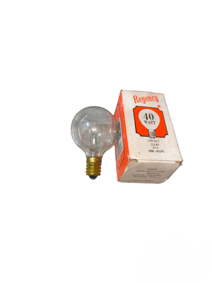 40W E14 incandescent bulb 220V with clear glass and vintage packaging from China