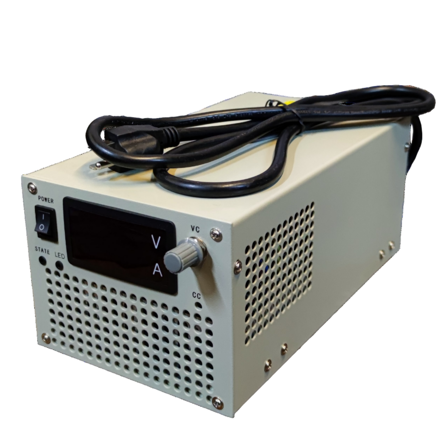 ZwitseRise 36V 50A regulated power supply with adjustable voltage control and LED display