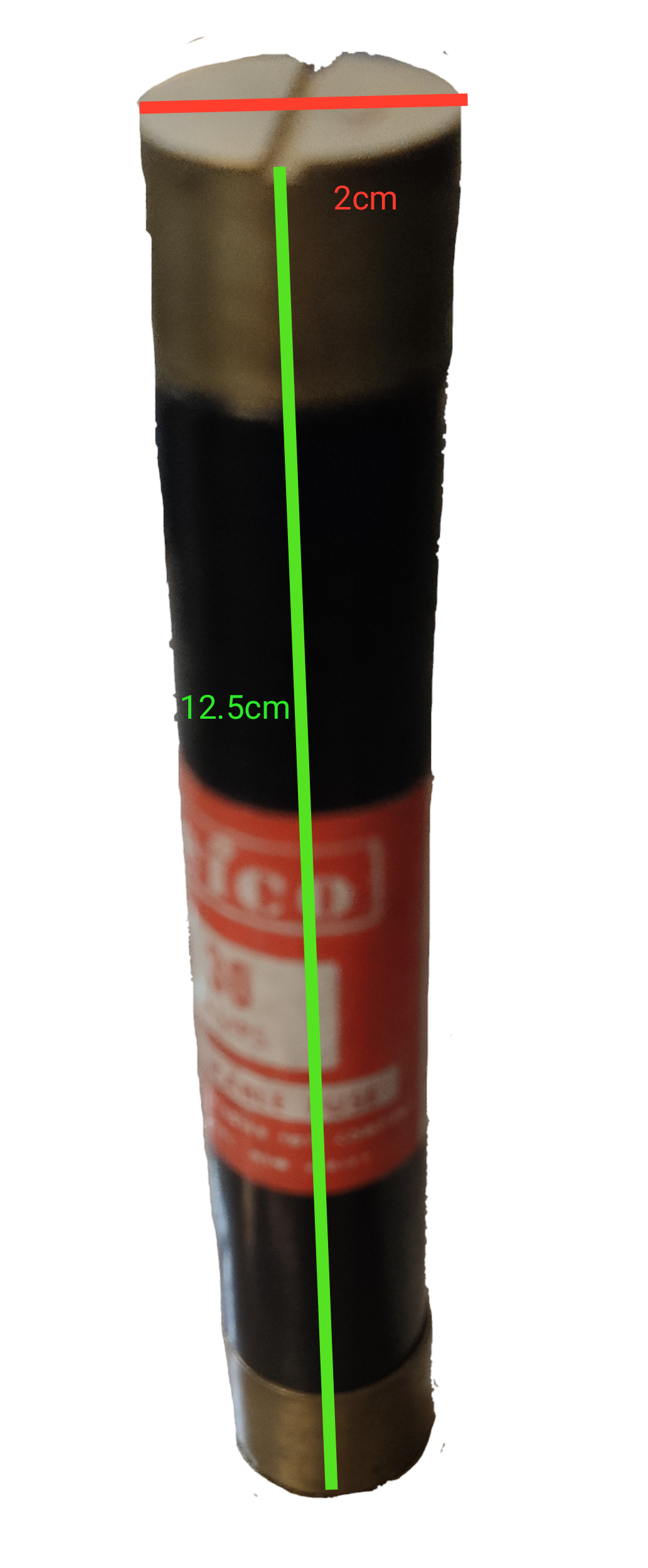 Cefco Renewable Fuse 30A Cartilage electrical fuse with dimensions 2cm by 12.5cm