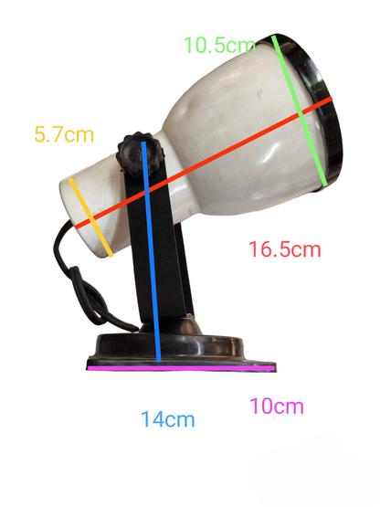 Local adjustable spotlight fixture with base and cord Spot light Holder E27 Socket White for installations