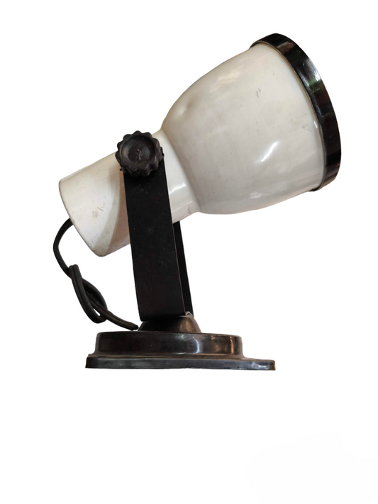 Spot light Holder E27 Socket White adjustable wall mount spotlight with white ceramic head and black swivel bracket