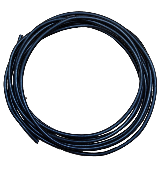 Philflex black RG59 coaxial cable 75 ohms wire coiled for video and audio connections