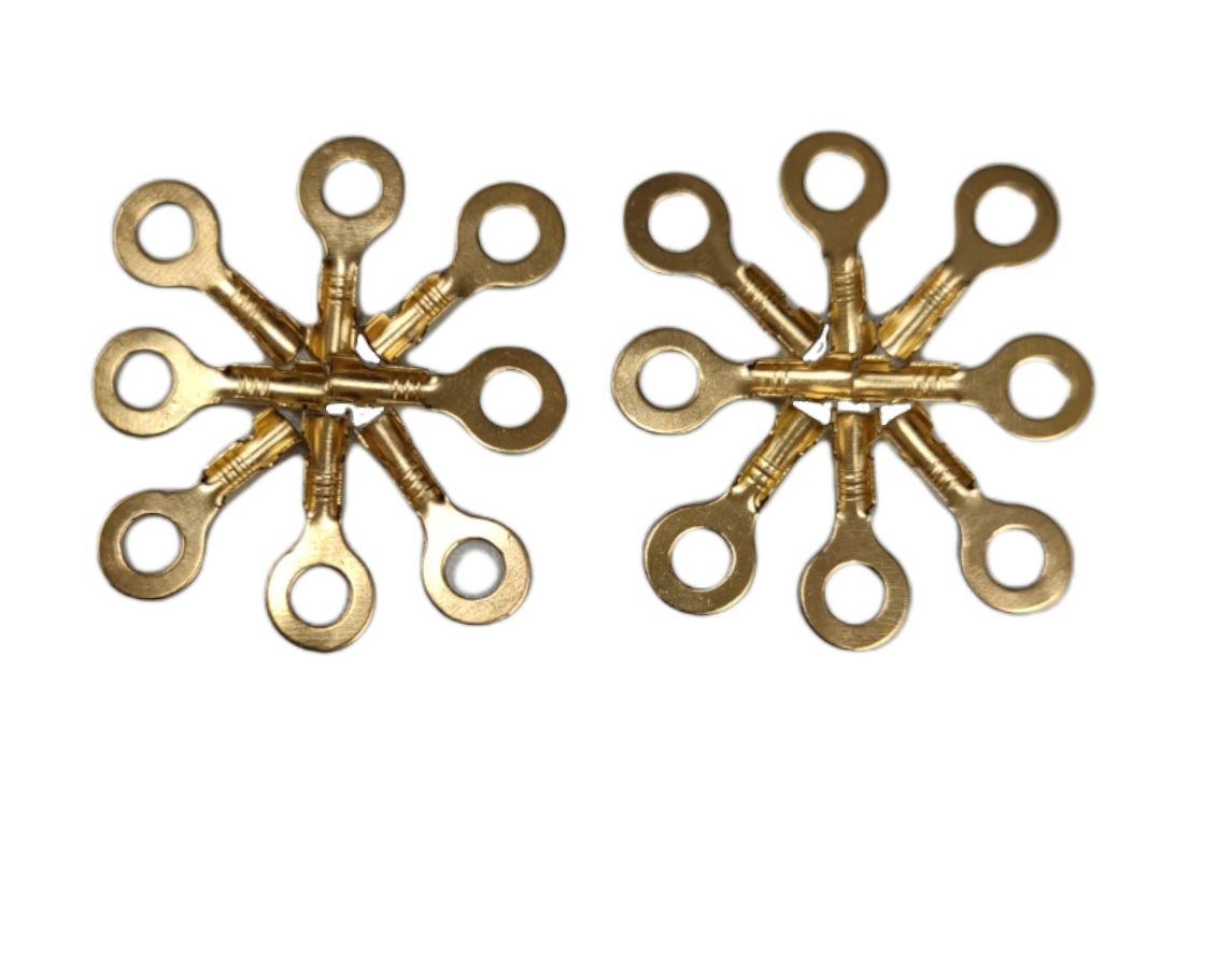 Set of Ring Terminal 5.5mm Hole size Round Connectors Ideal for Electrical Wiring Projects