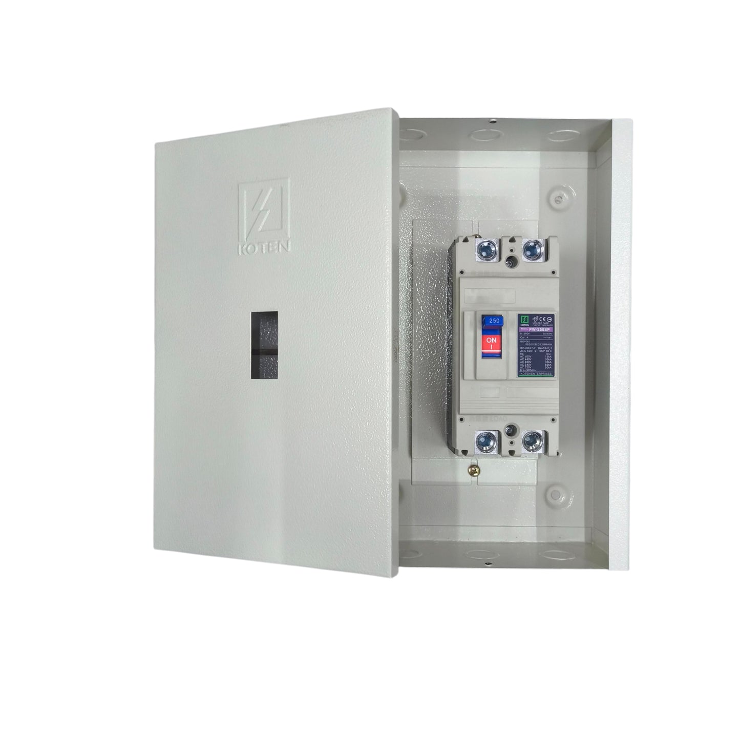 Koten industrial circuit breaker 125A installed in a secure enclosure for safety and reliability