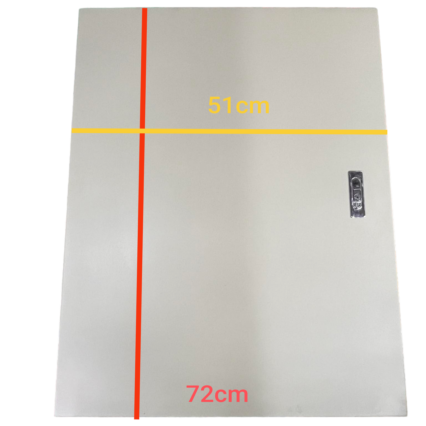 Schneider and Royu Panel Board 250A 3 Pole MCCB Main electrical enclosure measuring 72cm by 51cm