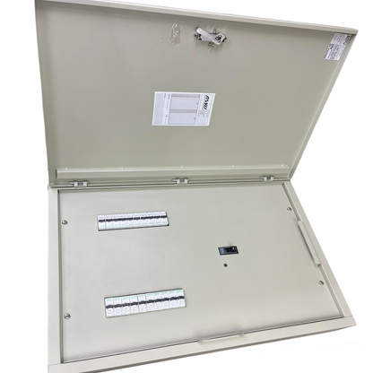 Schneider & Royu Panel Board 250A 3 Pole MCCB Main electrical circuit breaker inside metal enclosure