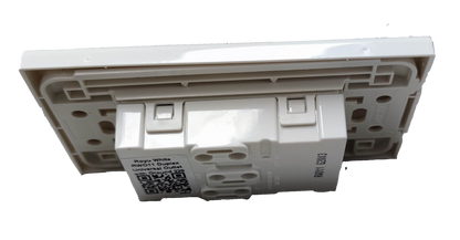 Royu white outlet with ground and plate power socket for electrical installations