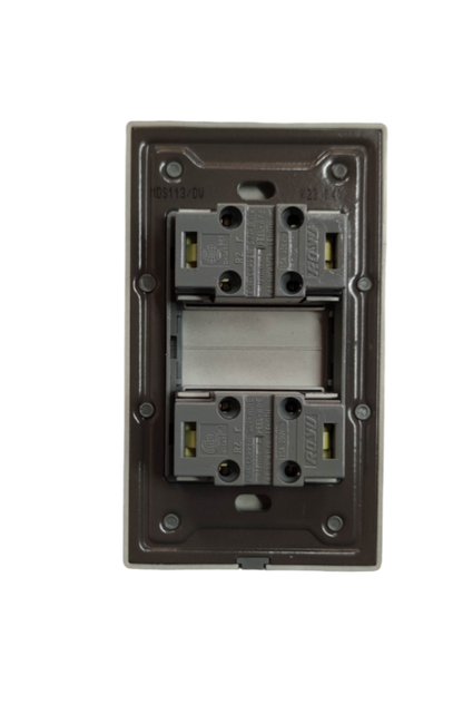Royu 2 Gang Universal Outlet 15A 220V with dual sockets for versatile electrical needs