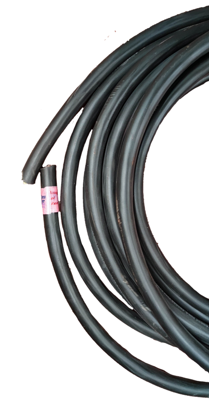 Phelps Dodge 8mm 3 core royal cord 5 meters black electrical wire coiled neatly