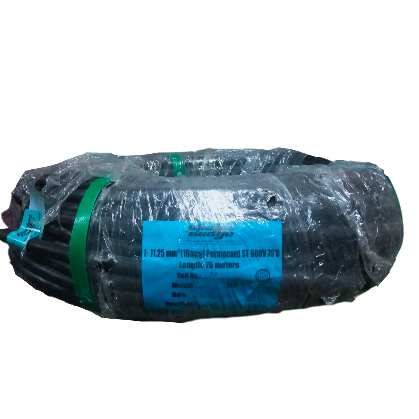 Phelps Dodge 1.25mm 3 core royal cord wire roll wrapped in plastic for electrical use