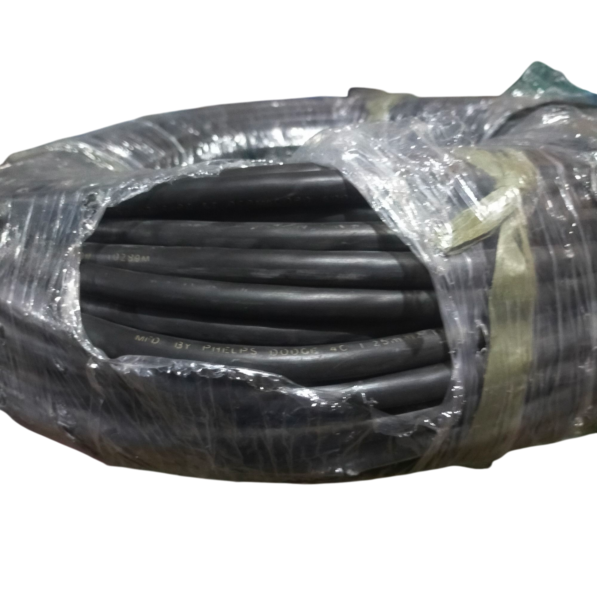 Phelps Dodge Royal Cord 4 Core AWG 16 - 15 Meters in a bundled coil for electrical wiring needs