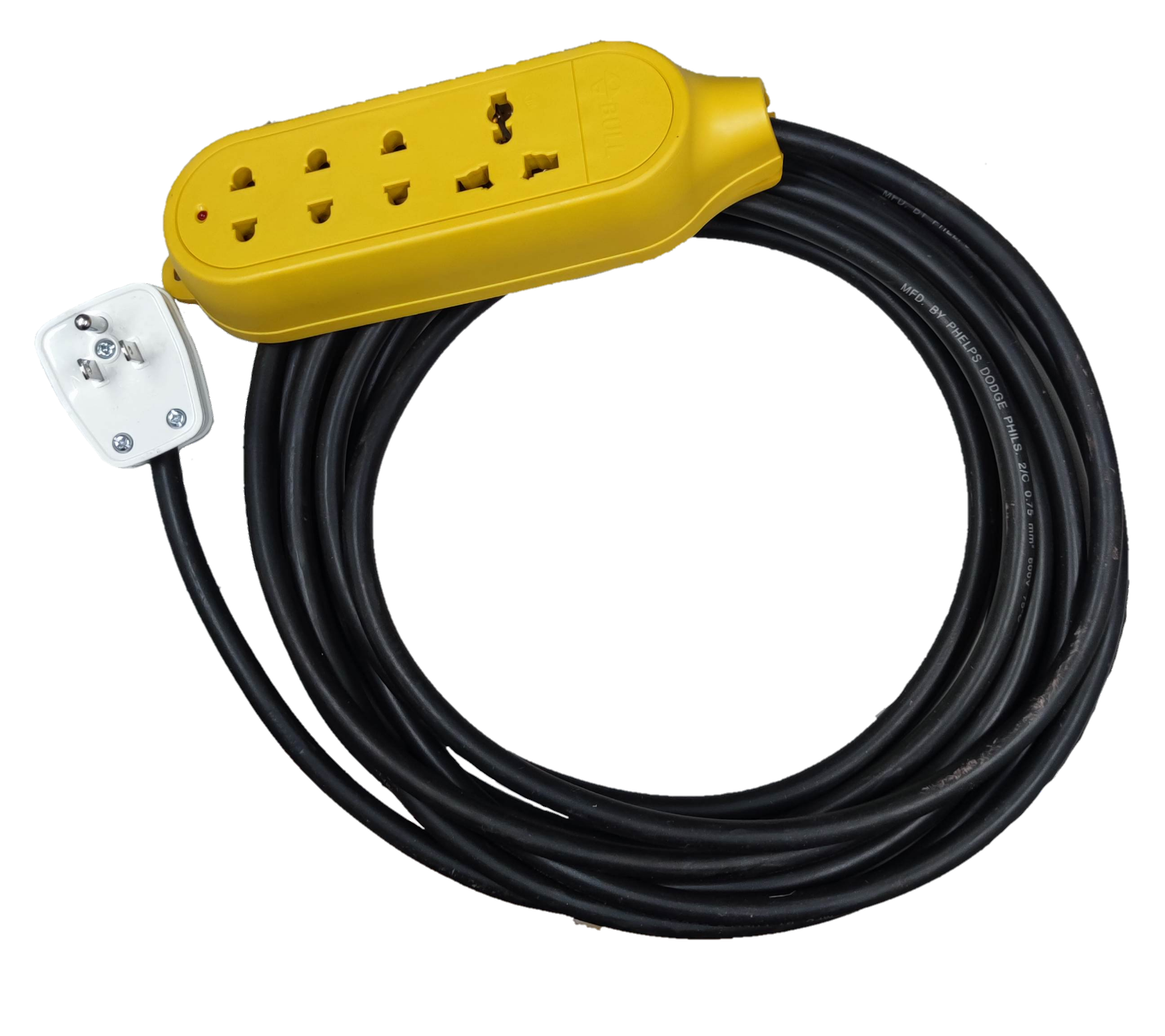 Royal Cord Bull GNTP-C5 extension power strip with multiple outlets and heavy-duty flexible cord