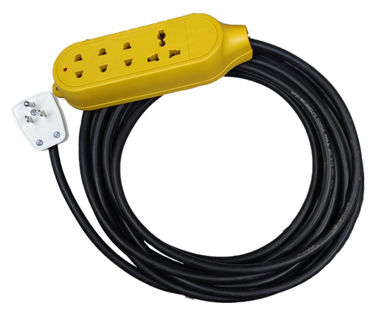 Royal Cord Bull GNTP-C5 extension power strip with multiple outlets and heavy-duty flexible cord