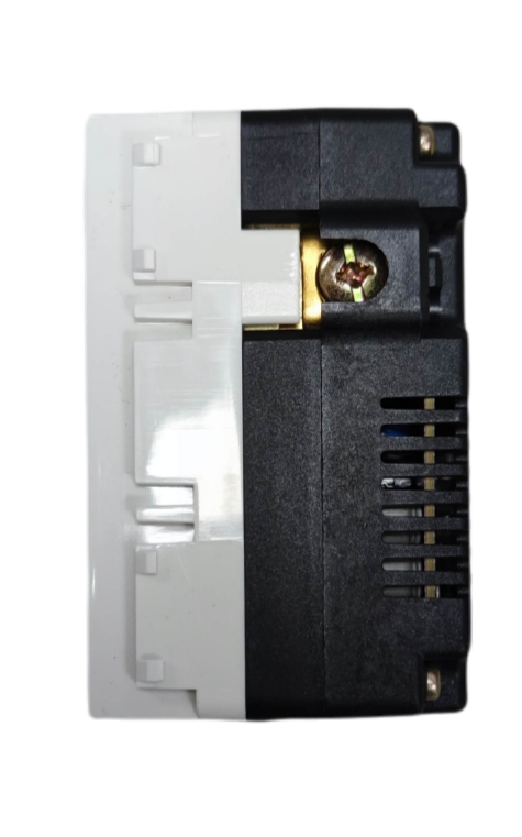 Royu Duplex Universal Outlet with 2 USB Port showing back side and wiring connections