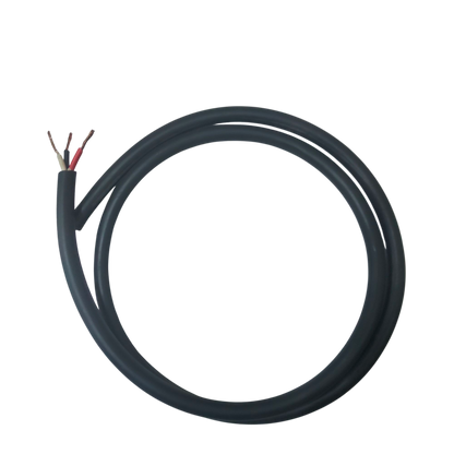 Phelps Dodge 0.75mm 3 core royal cord wire with exposed copper ends in black insulation