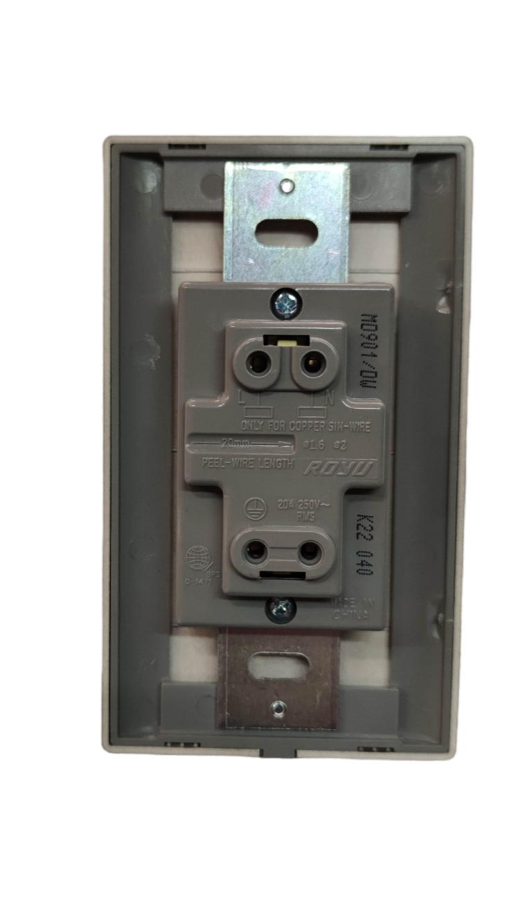 20A aircon outlet with plate by Electx Electrical Supply for power points and switches