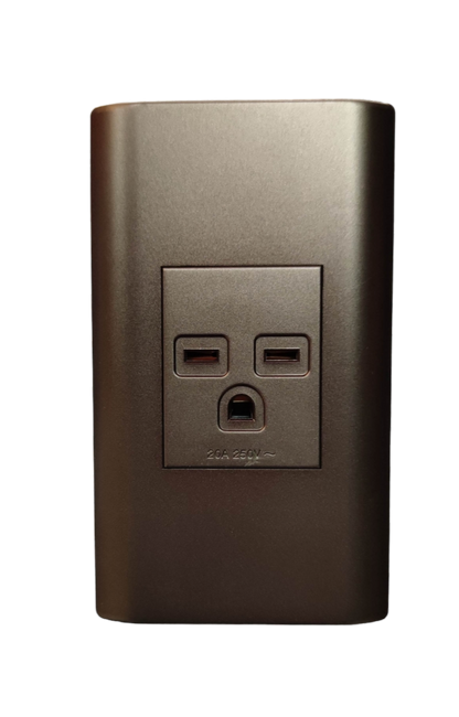 20A aircon outlet with plate in matte finish by Electx Electrical Supply for power points switches and plugs