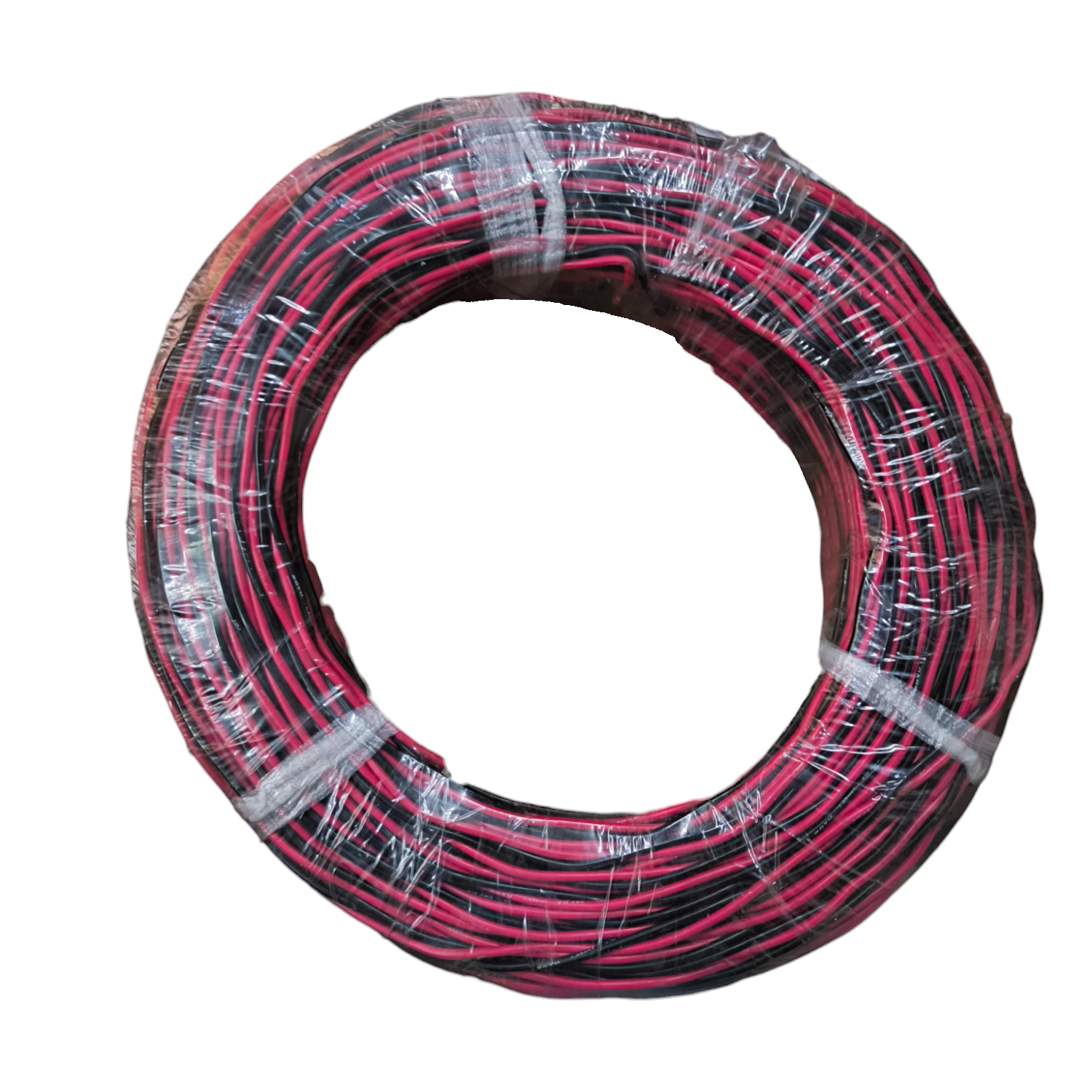 Royu AWG16 Twisted Wire Red and Black 1 Roll packaged in a coil for electrical wiring