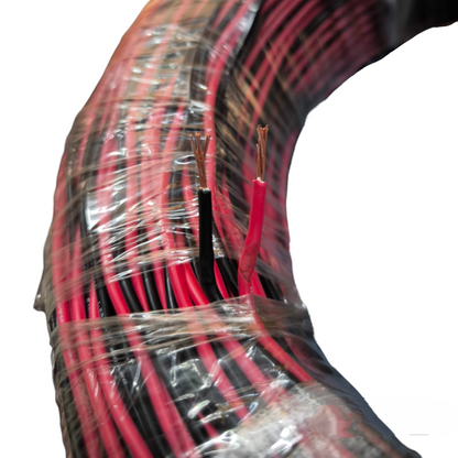 Philflex TF Wire AWG 16/2 (1.25mm/2) Stranded (Hook Up Wire/Thermoplastic Fixture Wire) Red/Black Twisted Wire 150 Meters Per Roll