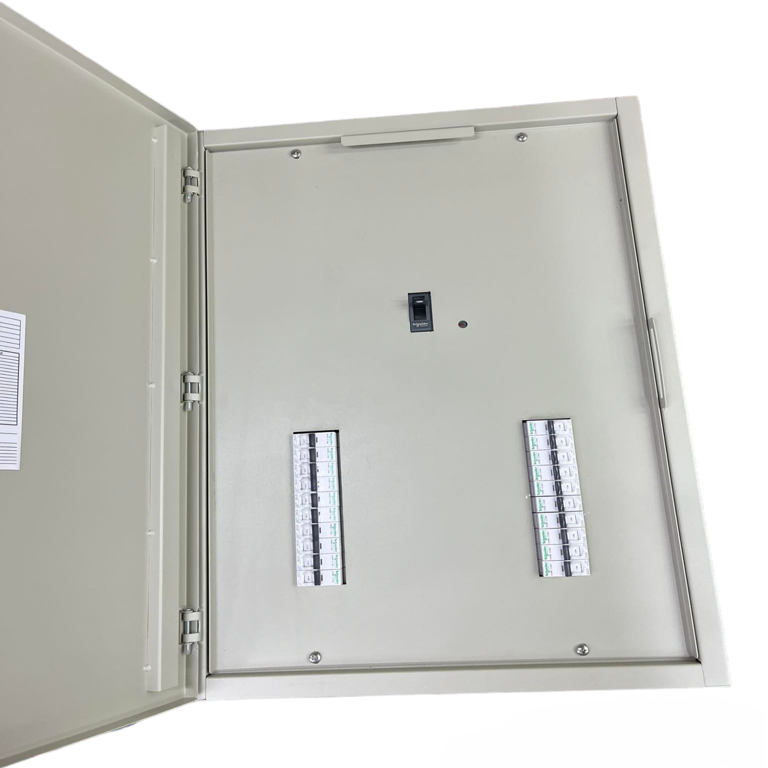 Schneider Royu Panel Board 250A 3 Pole MCCB Main electrical circuit breaker panel with open metal enclosure