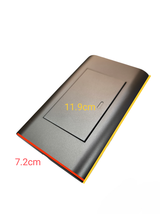 Royu 1 way switch dark gray with sleek design and smooth finish for wall mounting