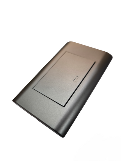 Royu 1 way switch dark gray power point with sleek modern design