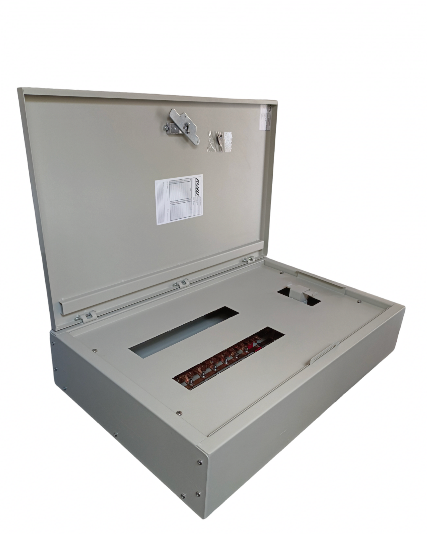 Royu 16 Branches Panel Board Only PB25 electrical circuitry box with open lid and visible compartments