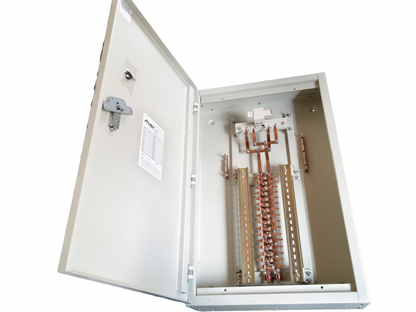 Royu 16 Branches Panel Board Only PB25 electrical panel with open door showing internal circuitry