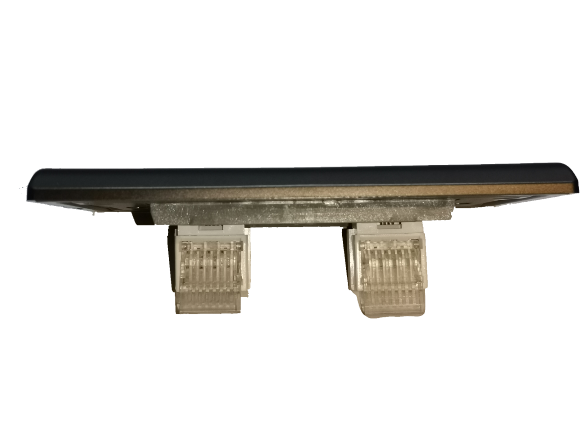 Royu 2 gang telephone outlet with two connection ports for easy telephone installation