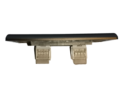 Royu 2 gang telephone outlet with two connection ports for easy telephone installation